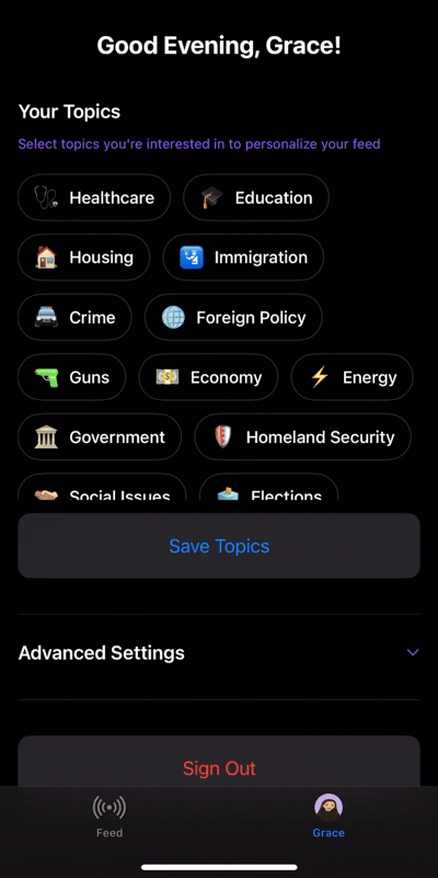 Candid app preview